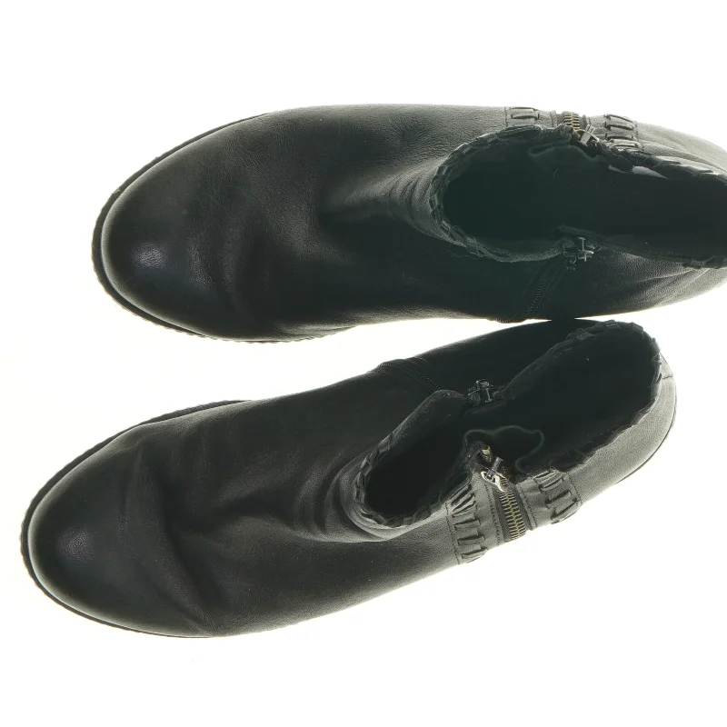 Sorte Gabor læderstøvler (str. 38)