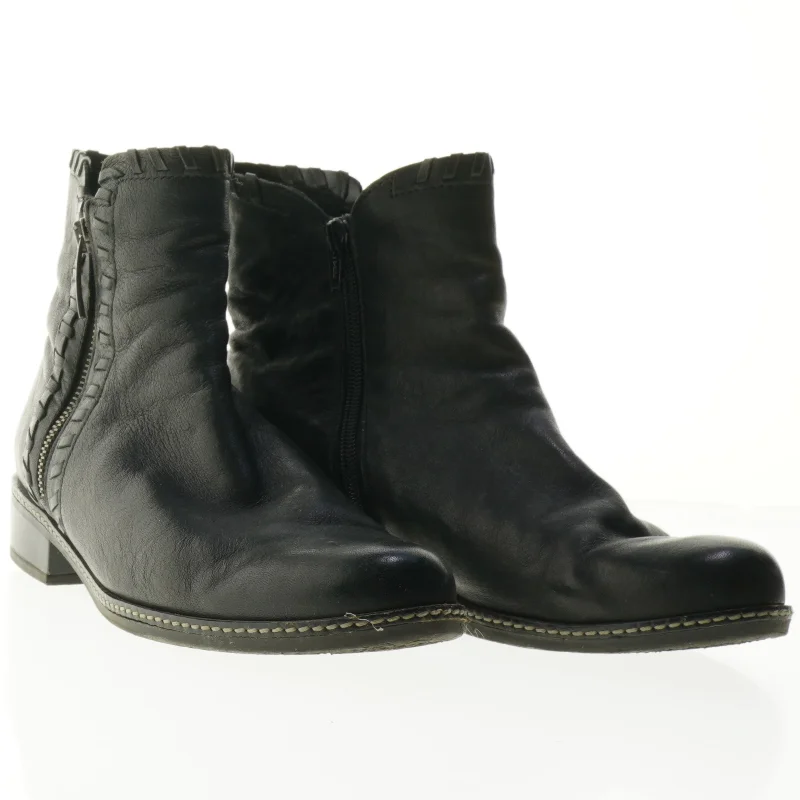 Sorte Gabor læderstøvler (str. 38)