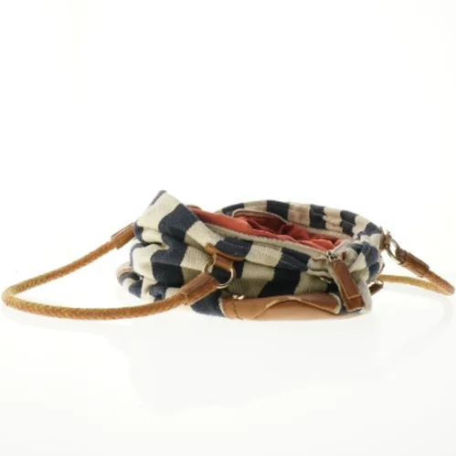 Stribet skuldertaske (str. 38 x 28 cm)