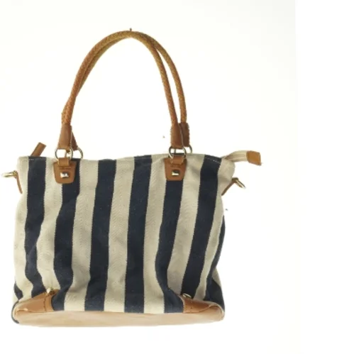 Stribet skuldertaske (str. 38 x 28 cm)