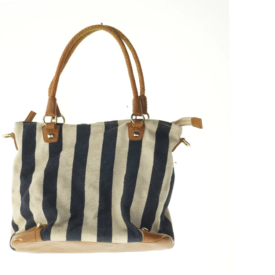 Stribet skuldertaske (str. 38 x 28 cm)