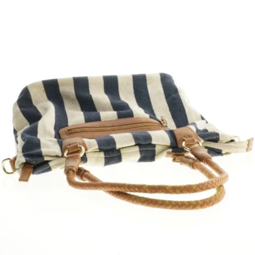 Stribet skuldertaske (str. 38 x 28 cm)