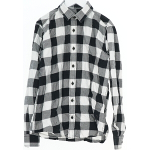 Sort og hvid ternet skjorte fra Mono (str. 152)