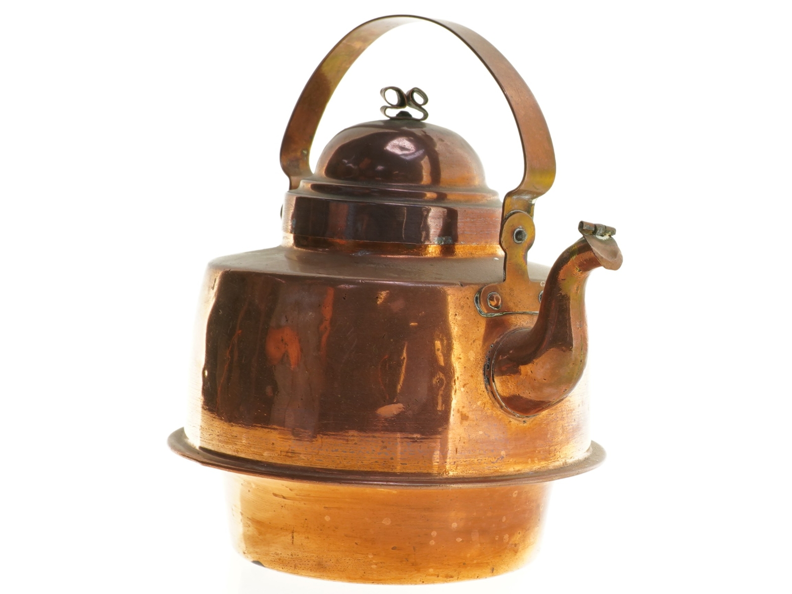 Gammel kobberkedel (str. 23 x 23 x 19 cm)