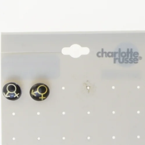 Runde ørestikker med symboler fra charlotte russe (str. Ø 1 cm)