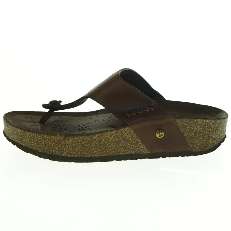 Brune læderklipklapper (str. 39)