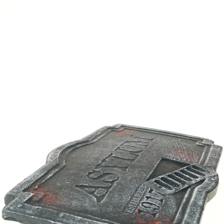 Vintage Asylum-skilt (str. 56x37 cm)