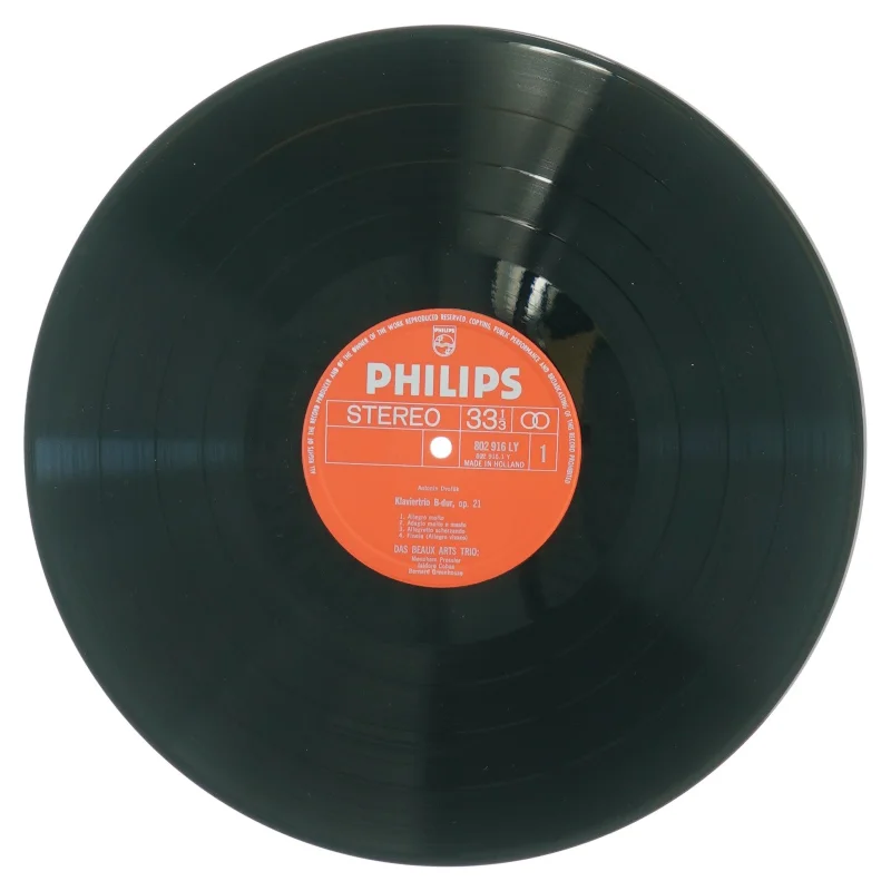 Dvorak, Klavier trios fra Philips (str. 30 cm)