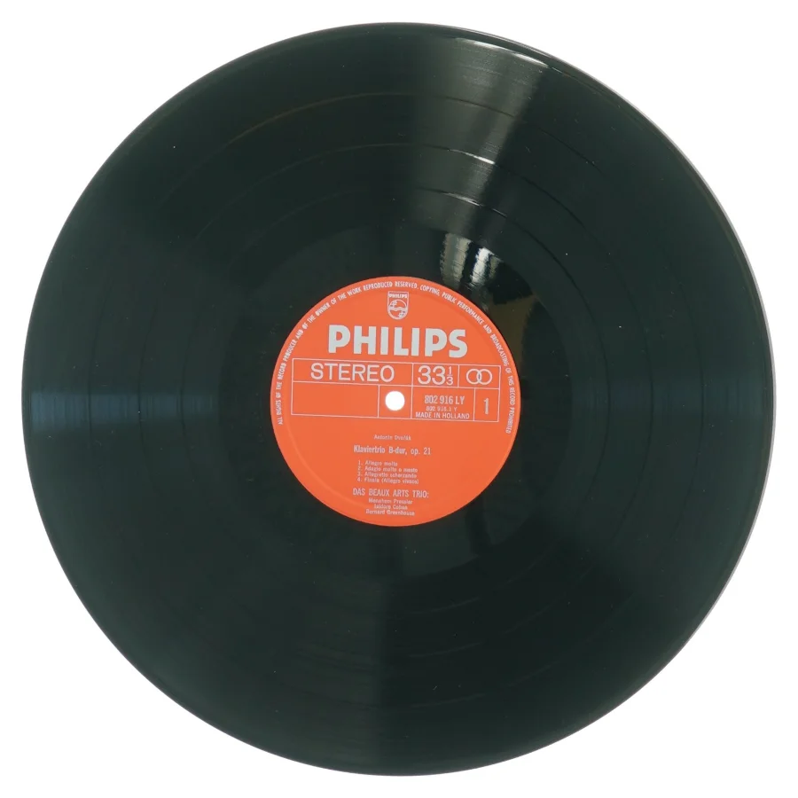 Dvorak, Klavier trios fra Philips (str. 30 cm)