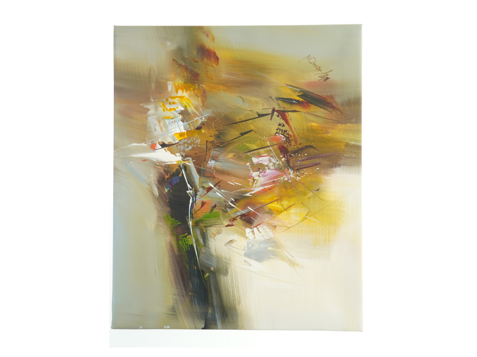 Abstrakt maleri (str. 59 x. 48,5 cm)