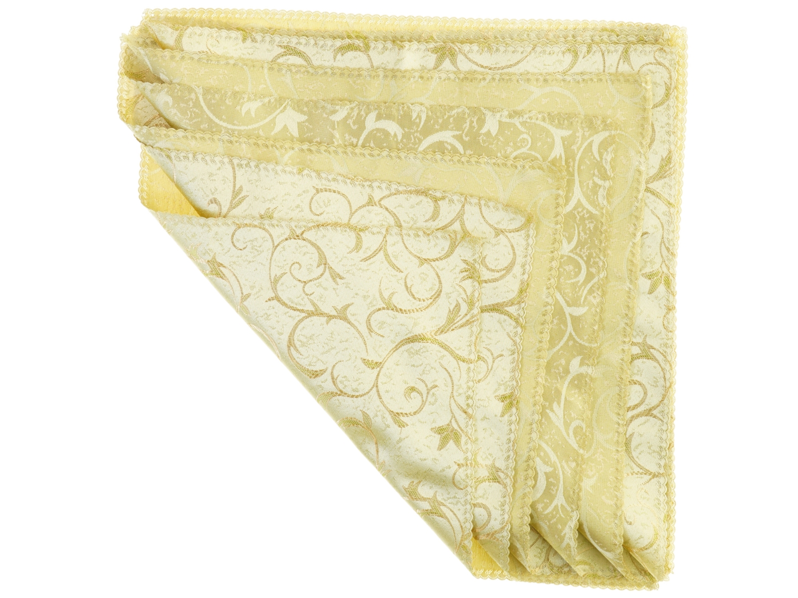 Broderet servietter (str. Cirka 47 x 47 cm)