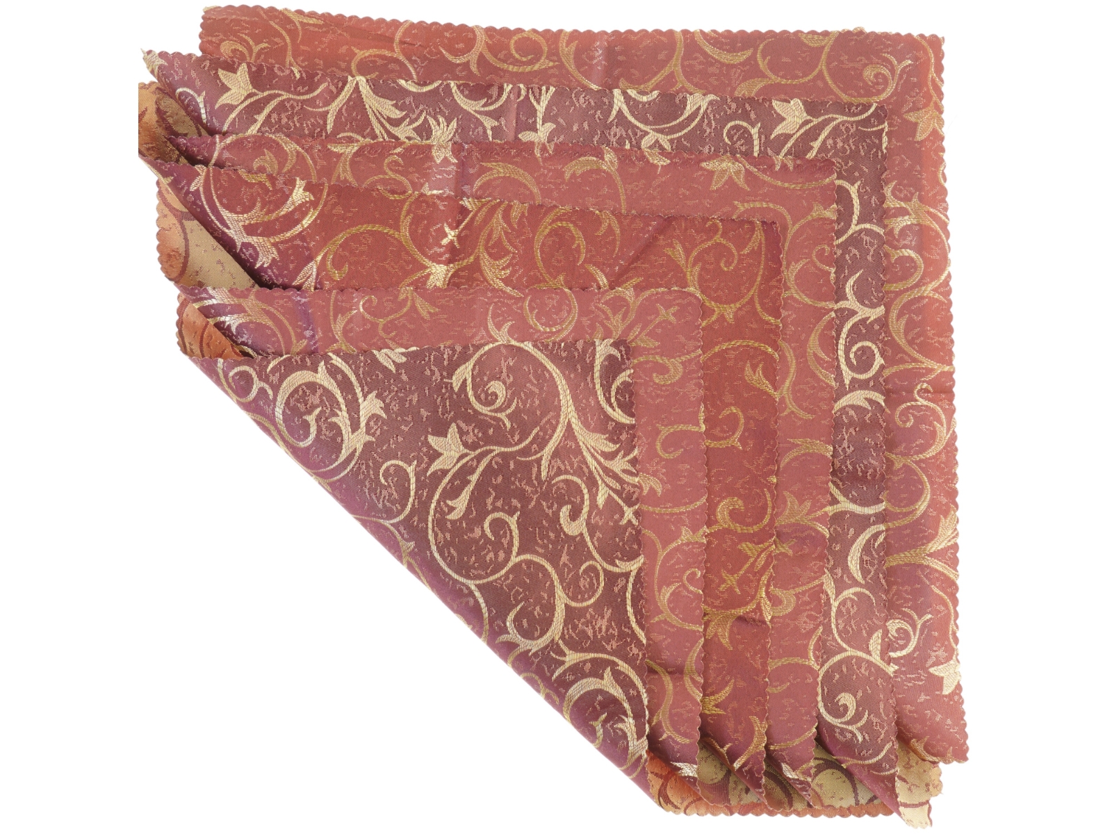 Broderede servietter (str. Cirka 45 x 45 cm)