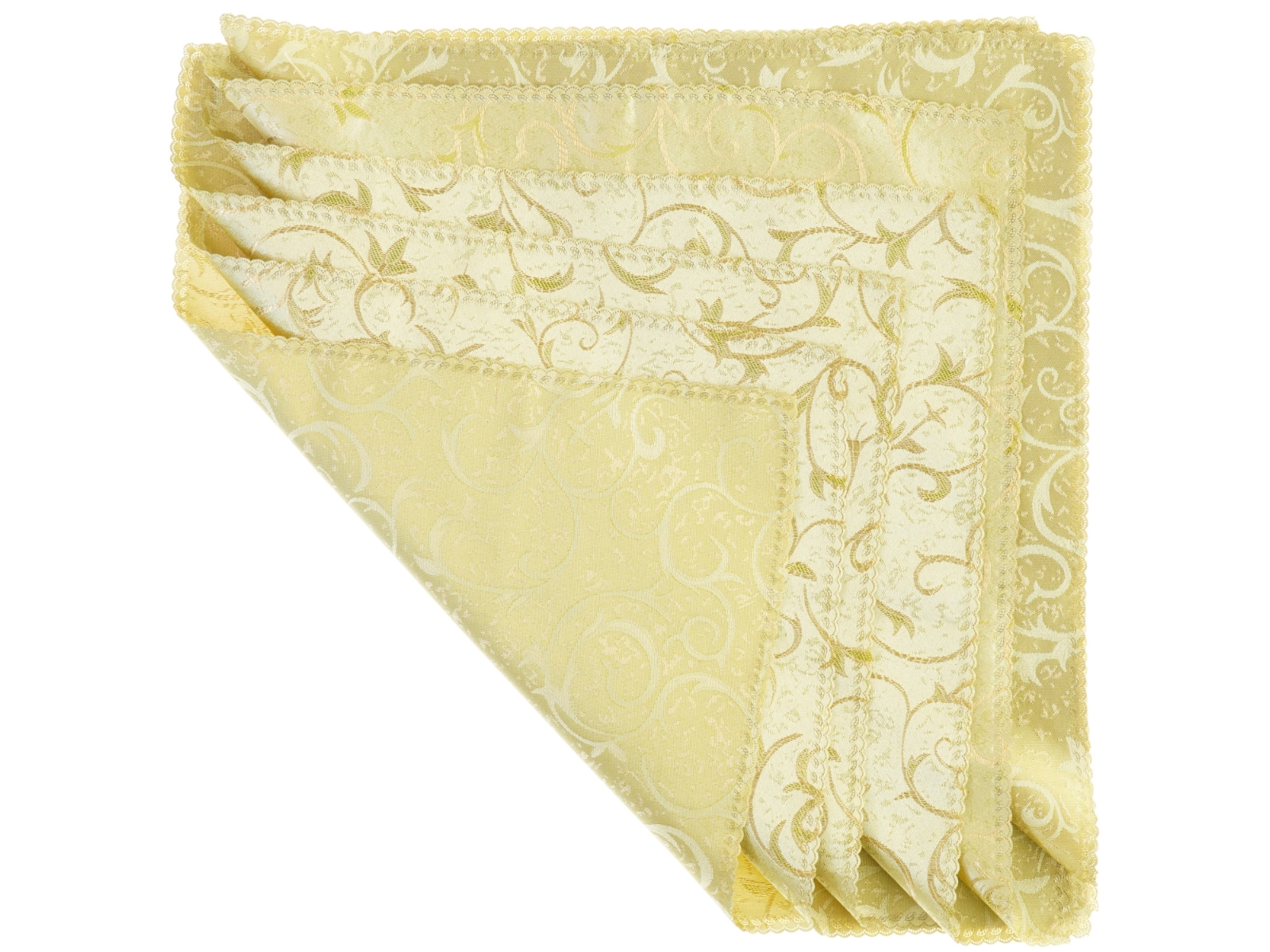 Broderede servietter (str. Cirka. 47 x 47 cm)