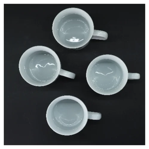 Krus med Hørsholm Folkedanser Forening logo (str. 4 stk Ø 8,5 cm længde 9,5 cm)