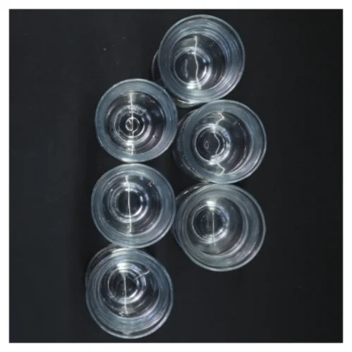 Holmegaard - Seks glas på fod (str. Ø 6x10,5 cm)