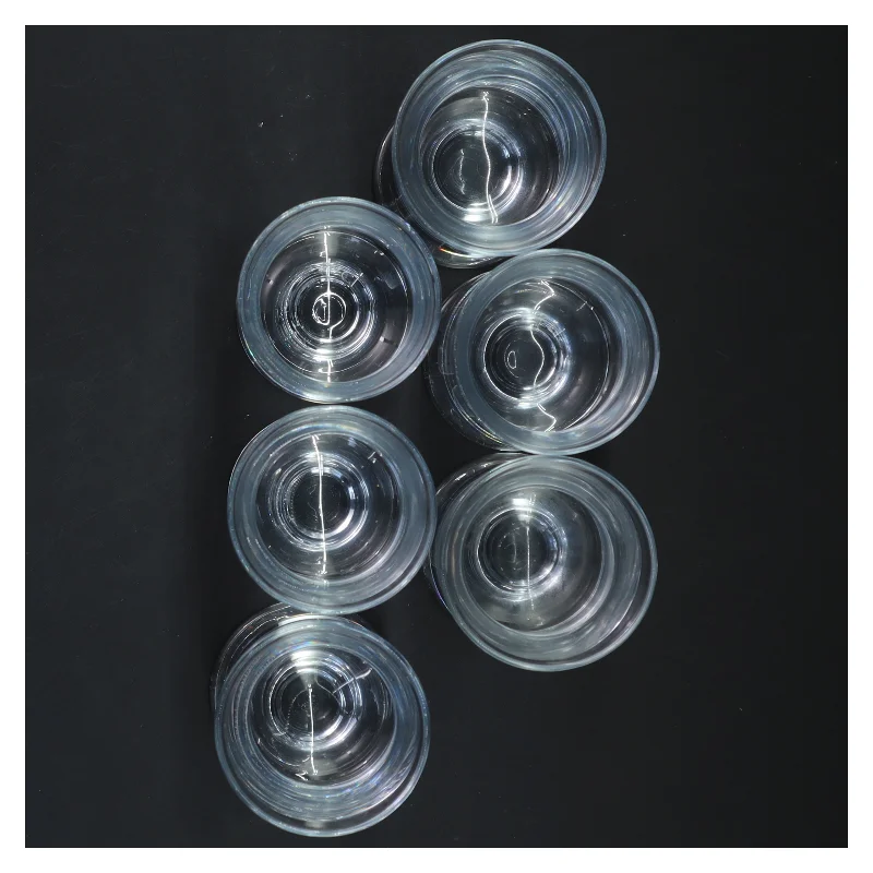 Holmegaard - Seks glas på fod (str. Ø 6x10,5 cm)