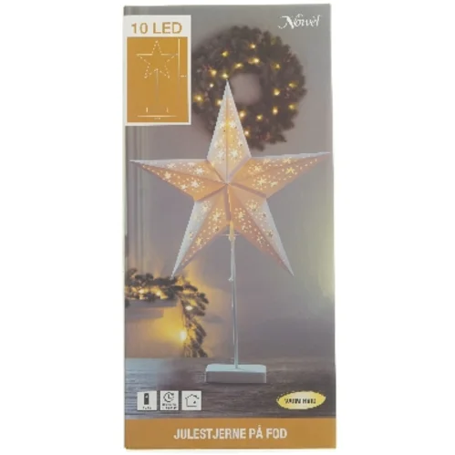 Julestjerne på fod med LED lys fra Nowel (str. 66x45 cm)