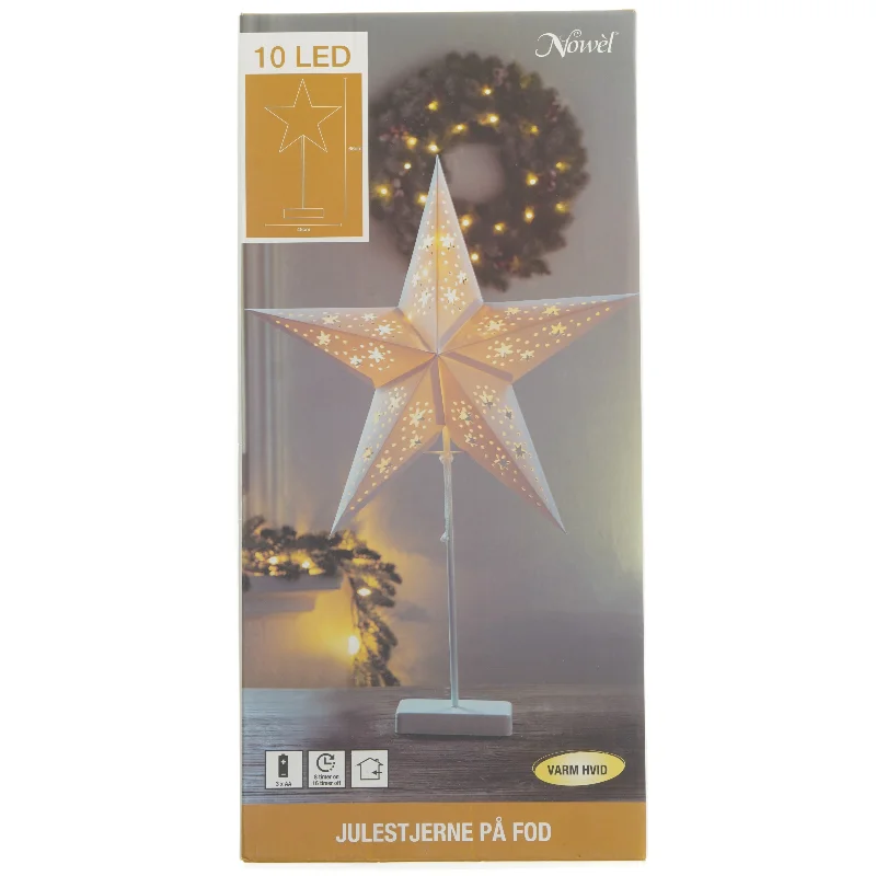 Julestjerne på fod med LED lys fra Nowel (str. 66x45 cm)