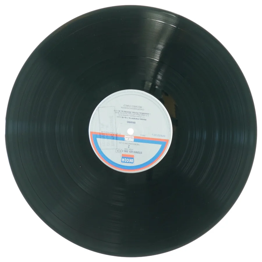 Brahms, Symphony no 1 fra Decca (str. 30 cm)