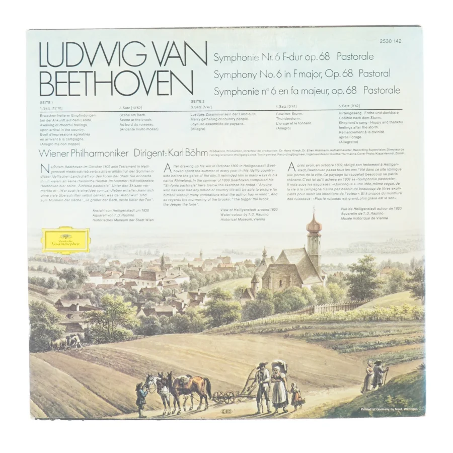 Ludwig van Bethoven symfonie 6 fra Edison (str. 30 cm)