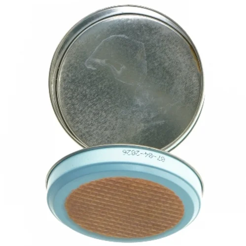 Metal dåse til opbevaring (str. Ø 10x8 cm)