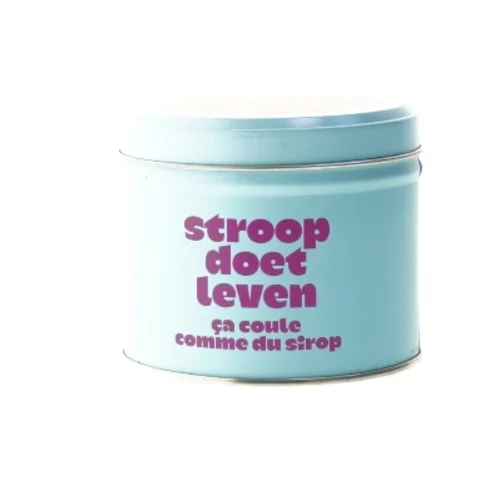 Metal dåse til opbevaring (str. Ø 10x8 cm)