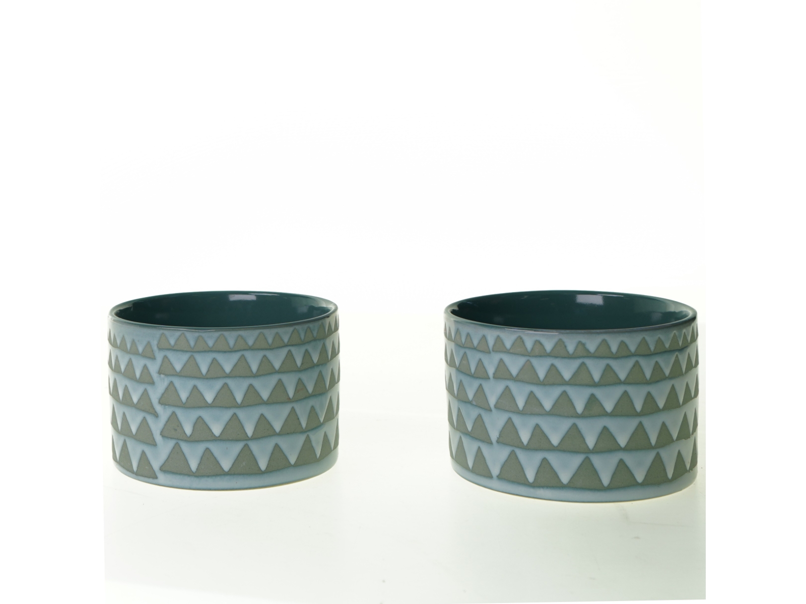 Keramikskåle med smuk glasur (str. 11 x 7 cm)