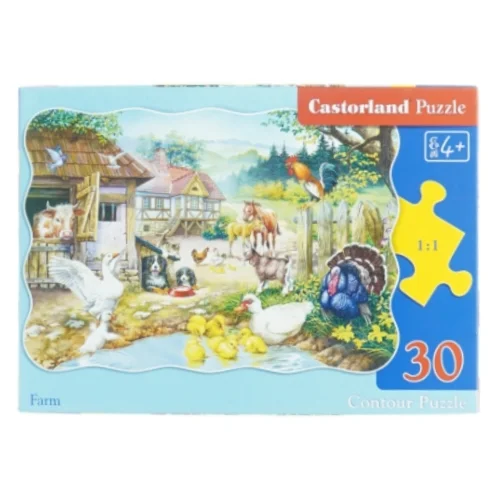 Castorland bondegårds puslespil fra Castorland (str. 32 x 23 cm)