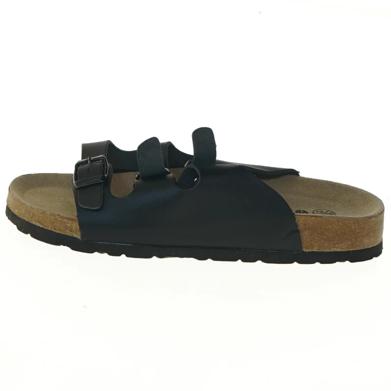 Sort sandal med remme fra Esmara (str. 37 )