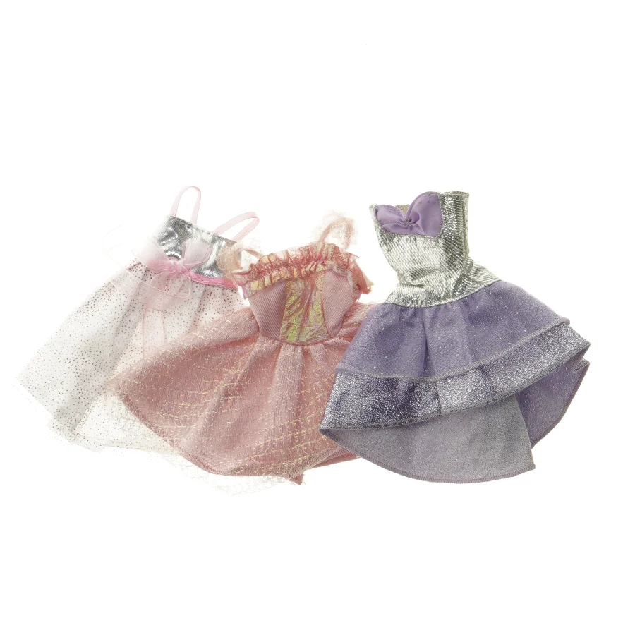 Dukkekjoler i farverig tyl (str. 14 cm)