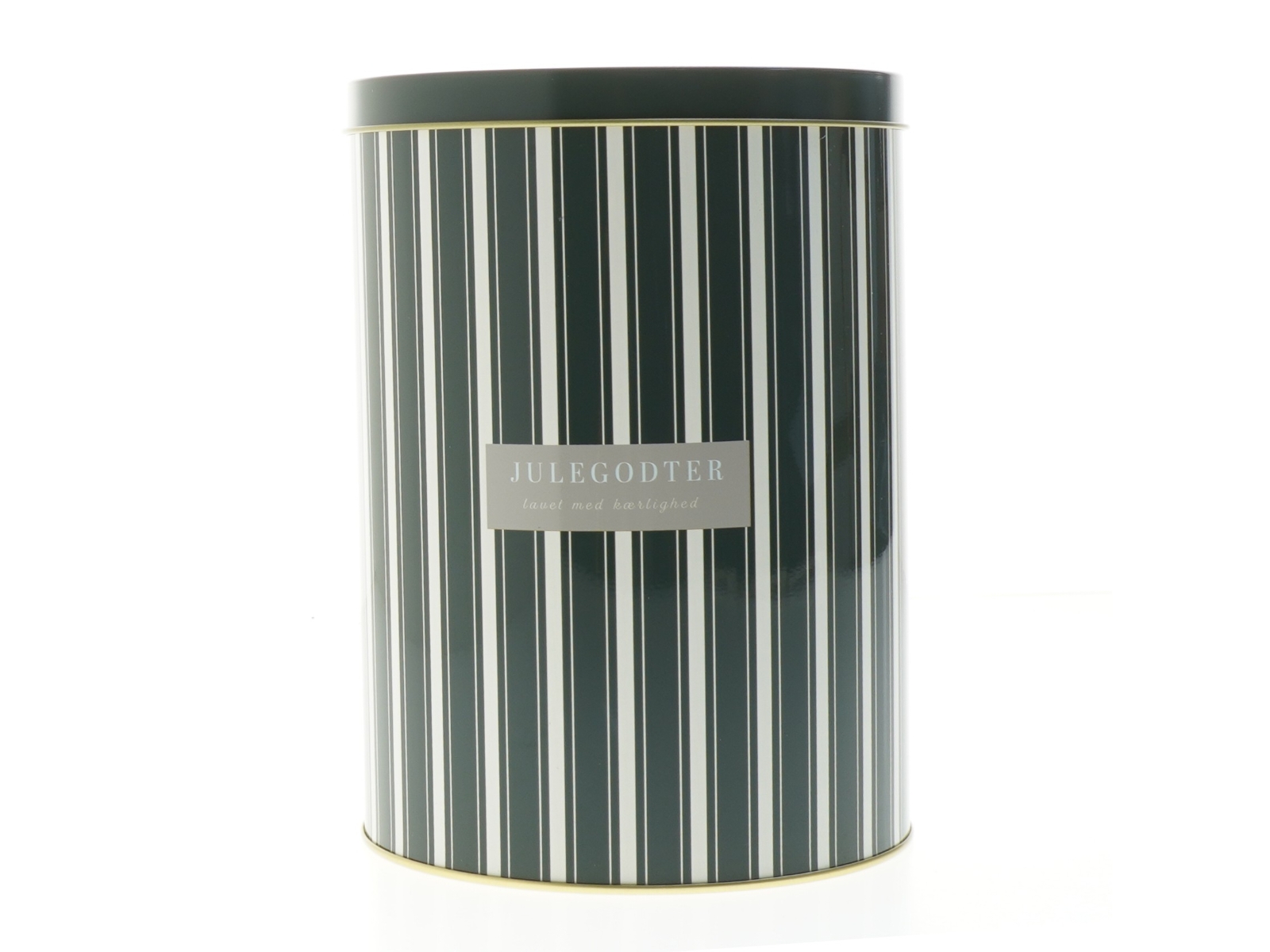 Julegodter opbevaringsdåse (str. Ø. 14 cm. længde. 19 cm)