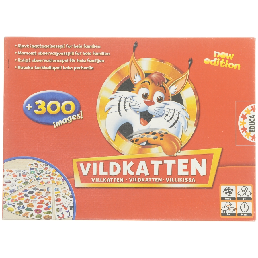 Brætspil Vildkatten fra Educa (str. 37,5x27,5 cm)