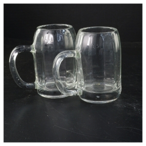 Ølkrus i glas (str. 11,5 cm x 7 ø cm)