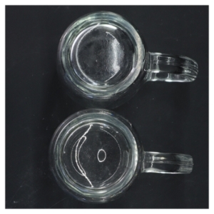 Ølkrus i glas (str. 11,5 cm x 7 ø cm)