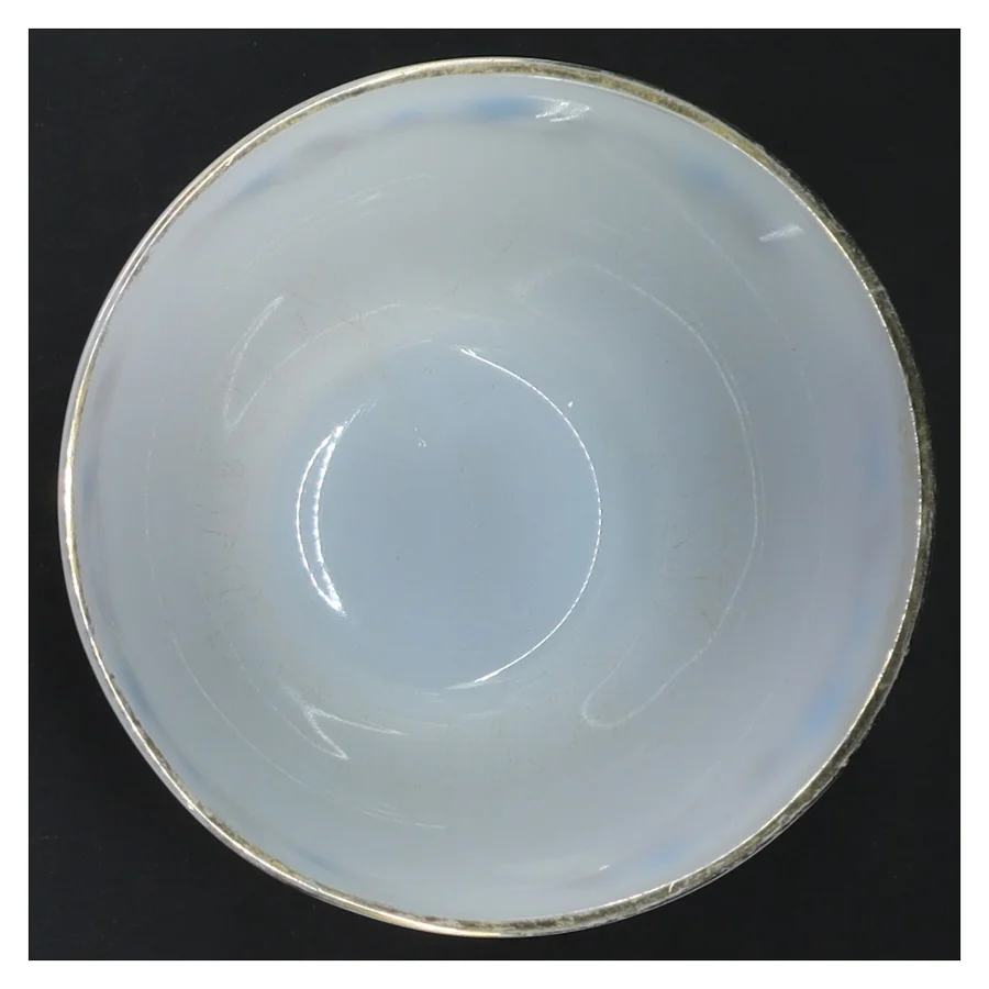 Café au lait skål i opalglas med mønster (str. Ø 11 cm)