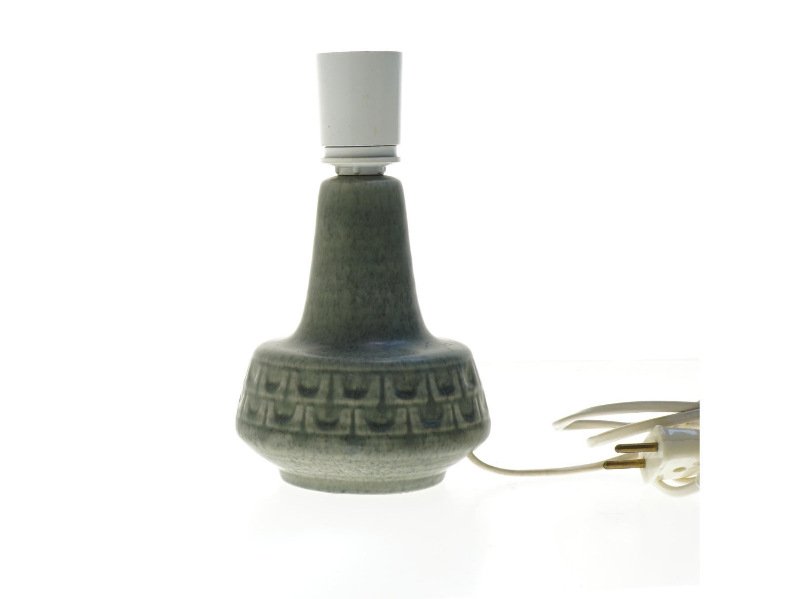 Keramik bordlampe fra Søholm (str. 20,5 cm)