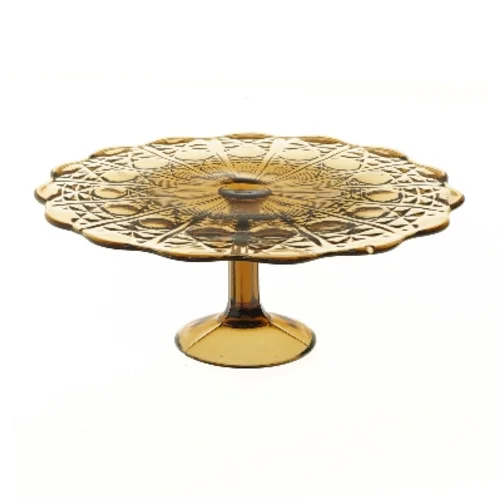 Glas kagefad på fod (str. Ø 25,5 cm)