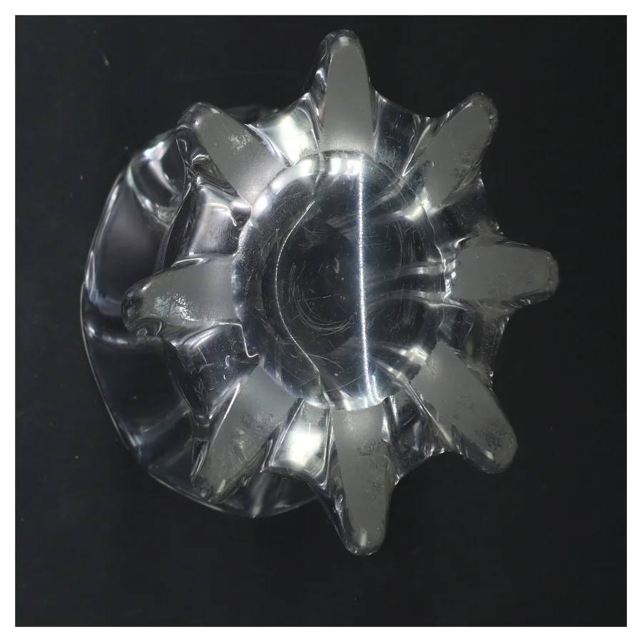 Glasvase i klart glas (str. 19 cm)