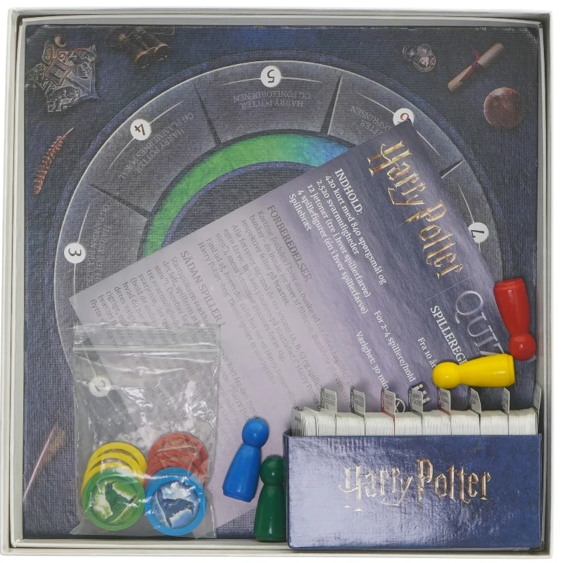 Harry Potter Quizspil fra Spilbræt.dk (str. 29,5x29,5 cm)