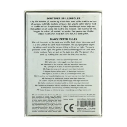 Sorteper black peter fra Tiger (str. 13 x 10)