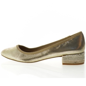 Guld ballerina sko med juvel detaljer fra Aldo (str. 39)