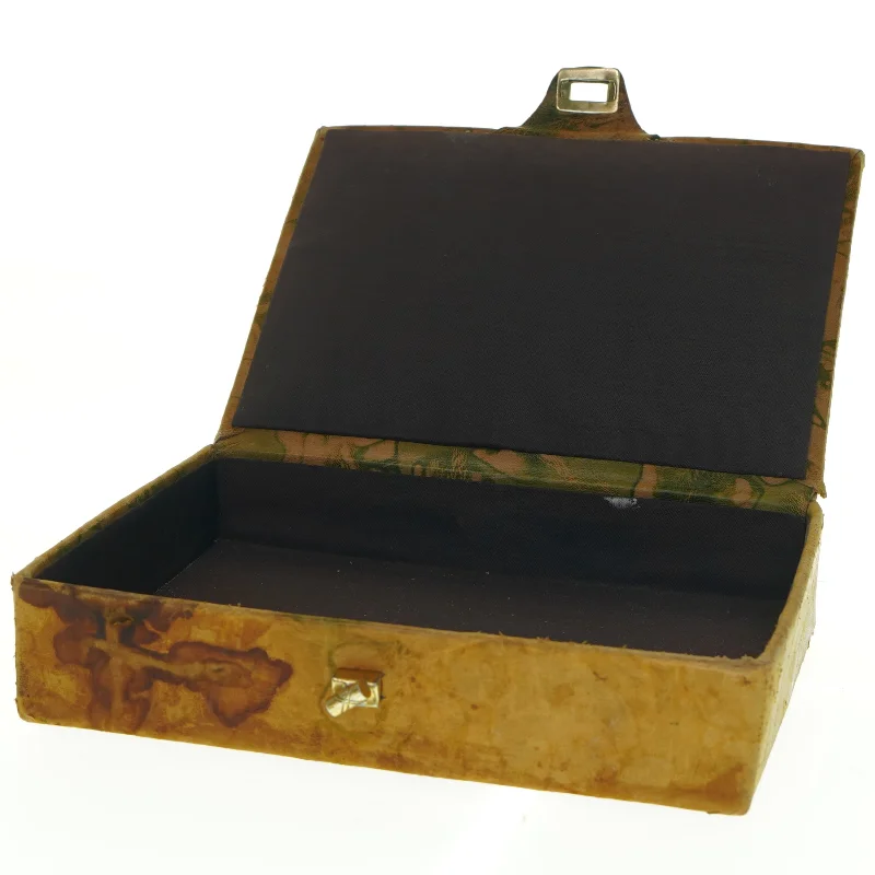 Gammel smykkeskrin (str. 23 x 16 cm)