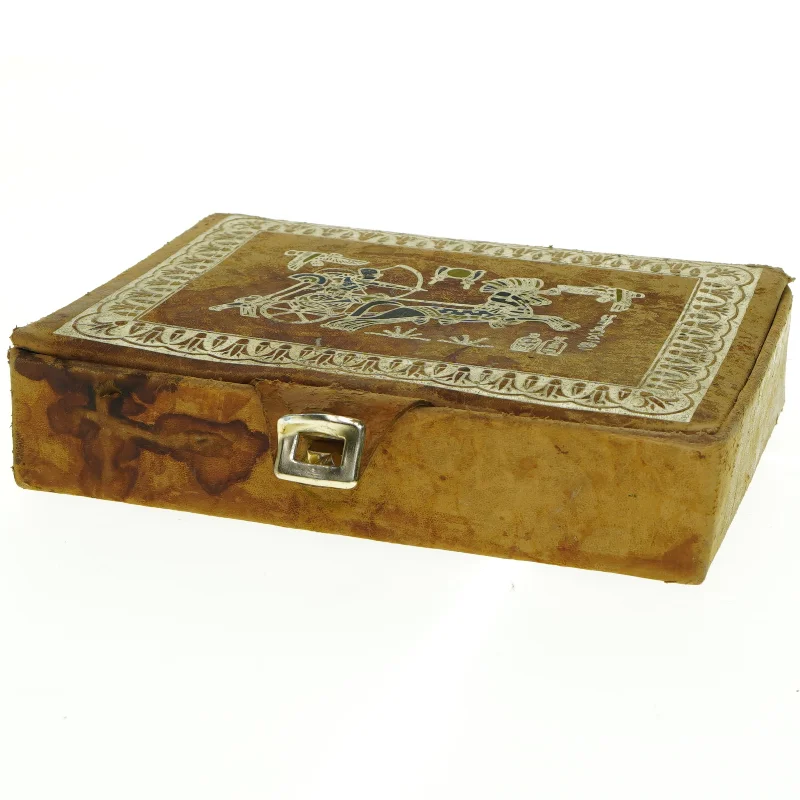 Gammel smykkeskrin (str. 23 x 16 cm)