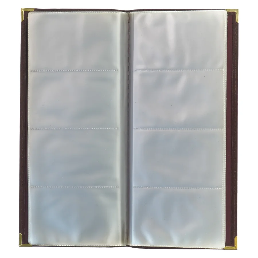 Fotoalbum med plastlommer (str. 26 x 12,5 cm)