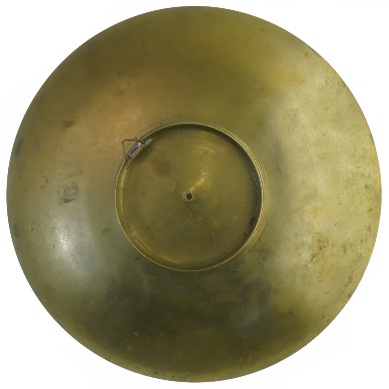 Dekorativ messingbakke (str. 19,5 cm i diameter)