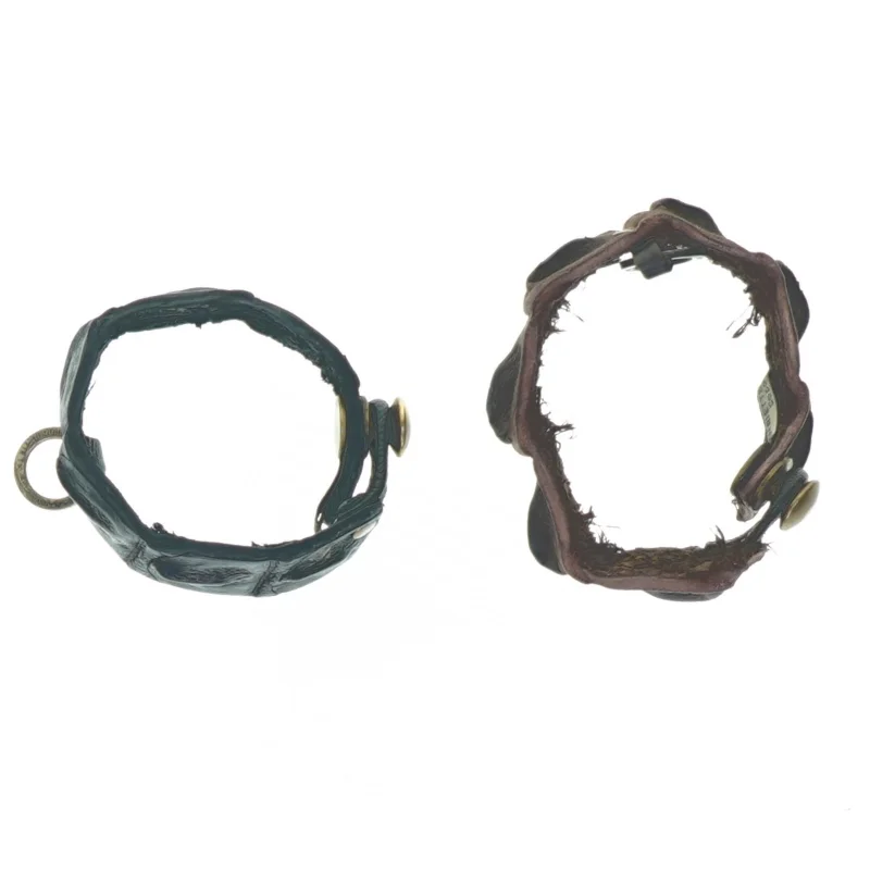 Krokodillelæder Armbånd (str. 9 cm)