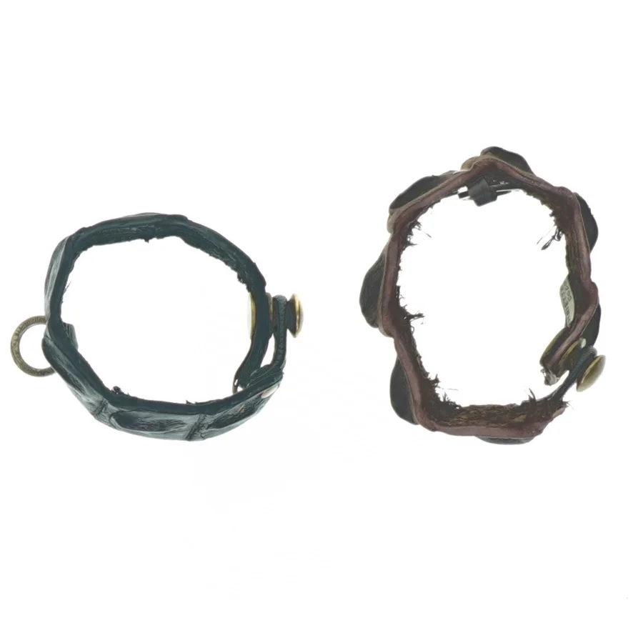 Krokodillelæder Armbånd (str. 9 cm)