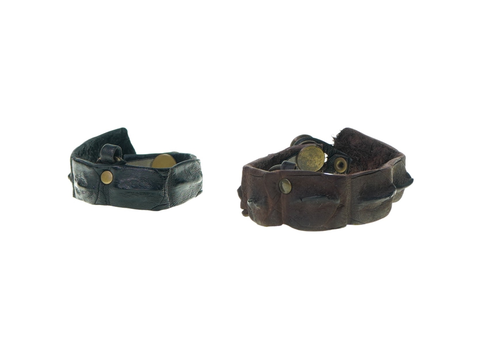 Krokodillelæder Armbånd (str. 9 cm)