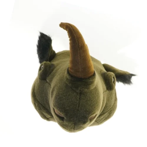 Tøjdyr i form af næsehorns hoved (str. 38 x 32 x 27 cm)