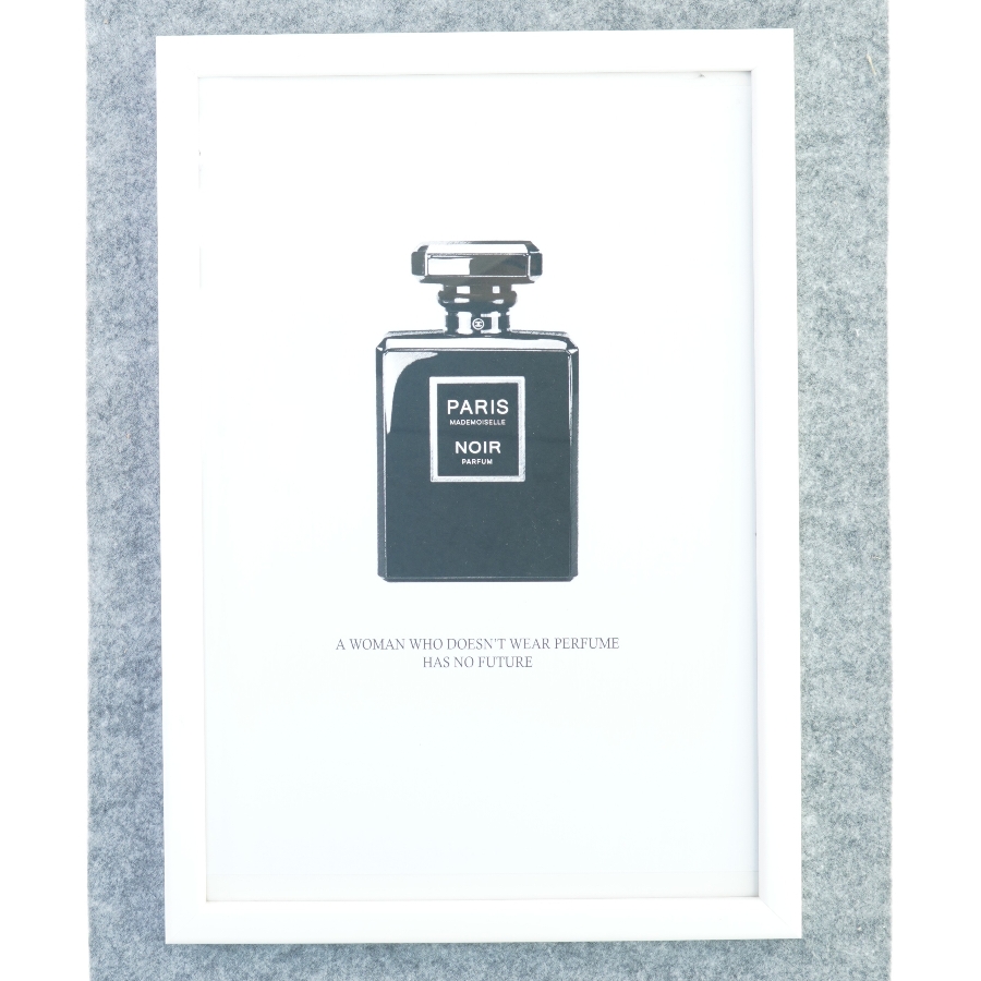 Tryk med træramme fra Kjærulf (str. 46 x 32 cm)